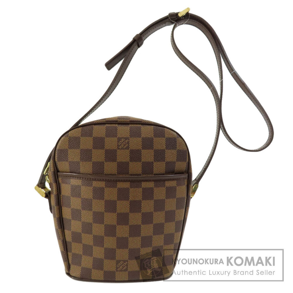 Louis Vuitton Ipanema Damier Ebene Brown Shoulder Bag Canvas